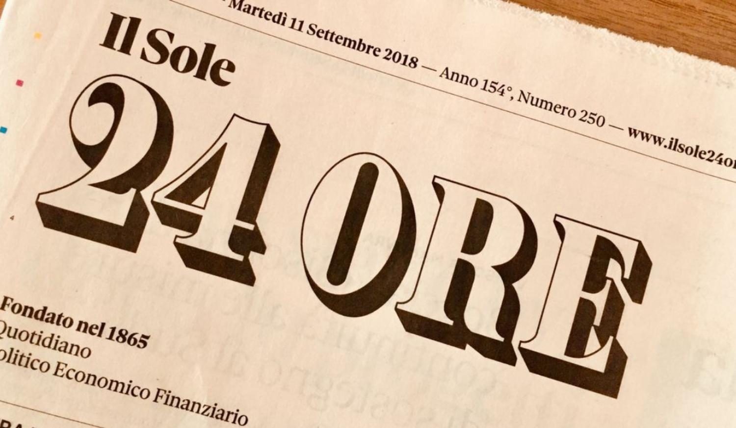 Gravili Srl su Il Sole 24 Ore e Aziende 24 per il suo impegno nella parità di genere